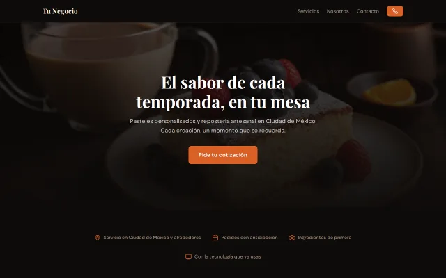 Vista previa de Opción B para Tu Negocio