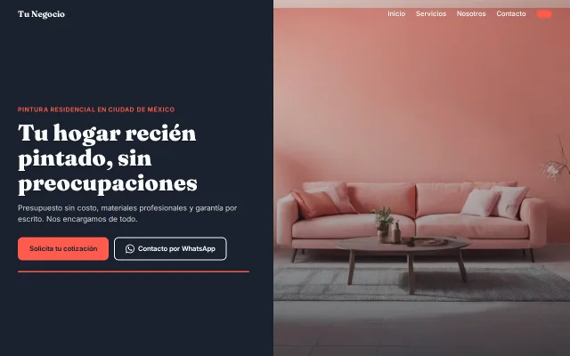 Vista previa de Opción B para Tu Negocio