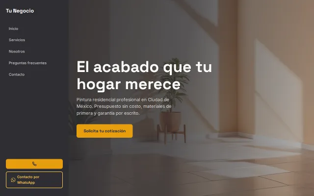 Vista previa de Opción A para Tu Negocio