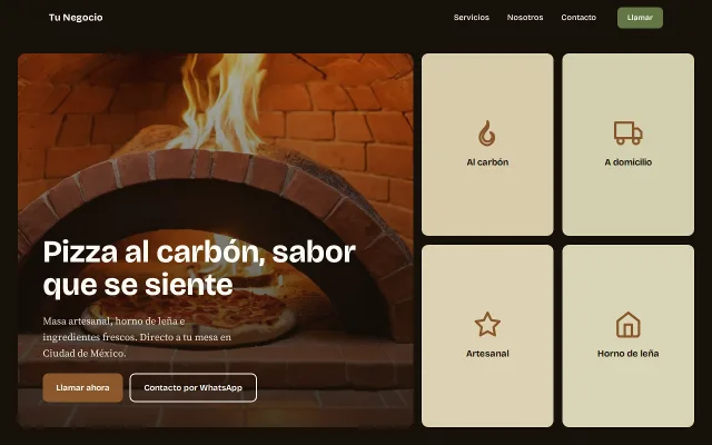 Vista previa de Opción B para Tu Negocio