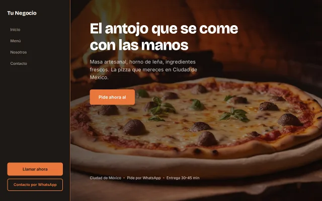Vista previa de Opción A para Tu Negocio