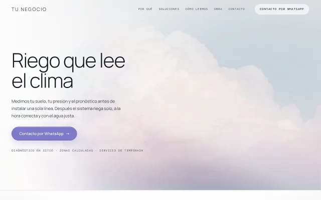Vista previa de Opción A para Tu Negocio