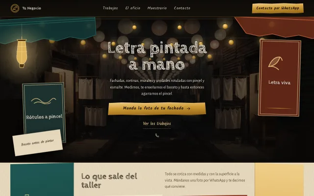 Vista previa de Opción A para Tu Negocio