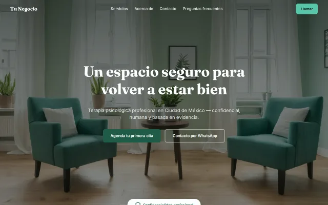 Vista previa de Opción B para Tu Negocio