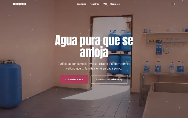 Vista previa de Opción A para Tu Negocio