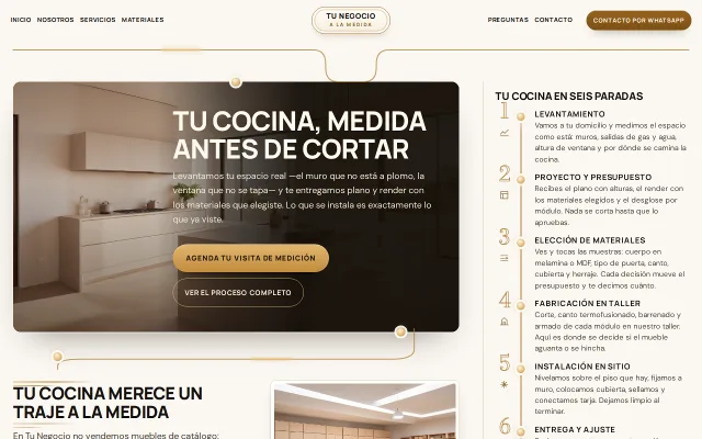 Vista previa de Opción A para Tu Negocio