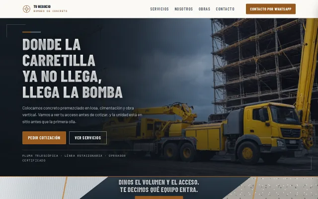 Vista previa de Opción A para Tu Negocio