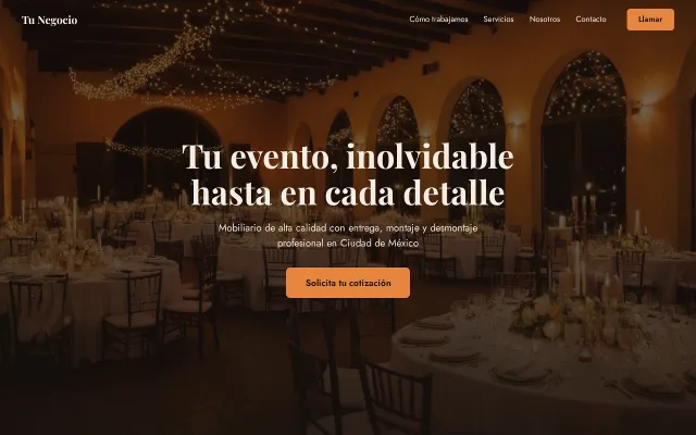 Vista previa de Opción A para Tu Negocio
