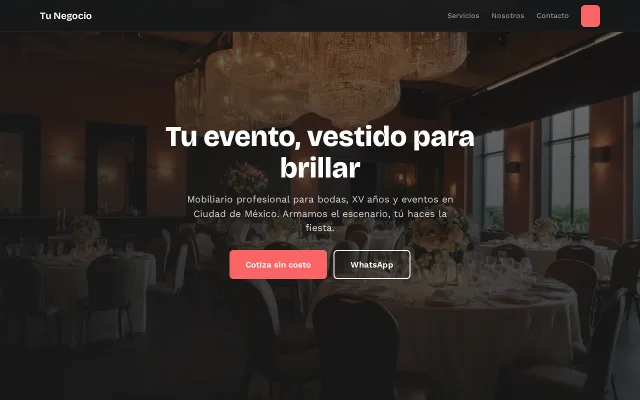 Vista previa de Opción B para Tu Negocio