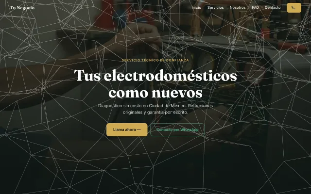 Vista previa de Opción A para Tu Negocio