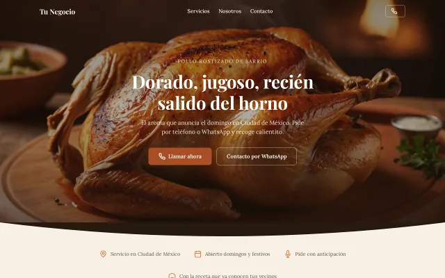 Vista previa de Opción B para Tu Negocio