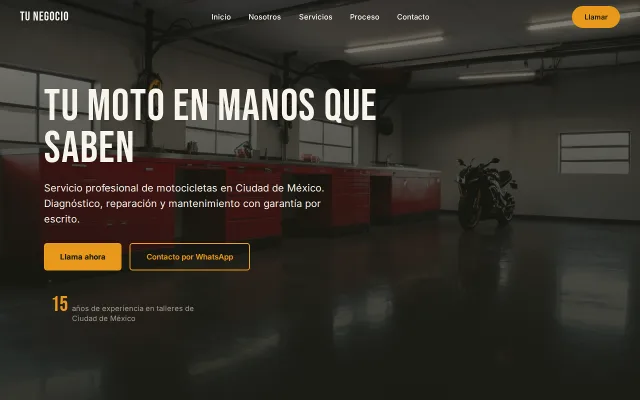 Vista previa de Opción B para Tu Negocio