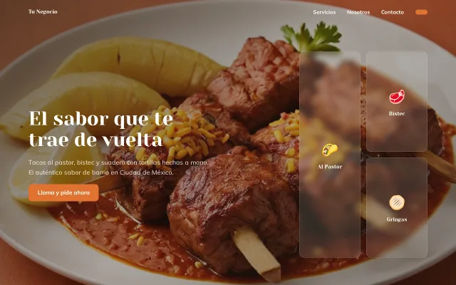 Vista previa de Opción A para Tu Negocio
