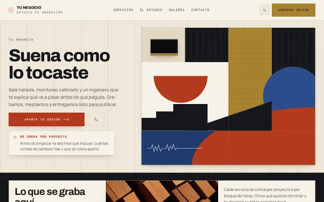 Vista previa de Opción A para Tu Negocio