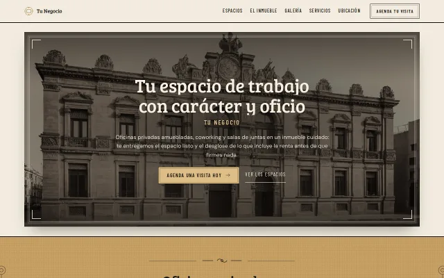 Vista previa de Opción A para Tu Negocio