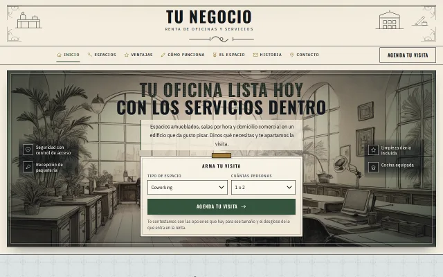 Vista previa de Opción B para Tu Negocio