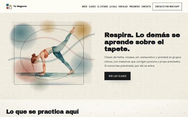 Vista previa de Opción B para Tu Negocio