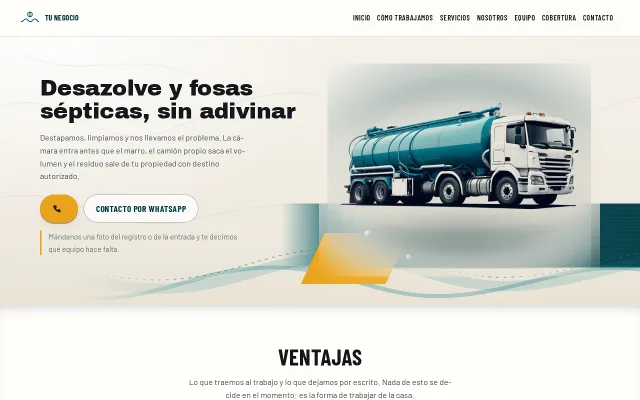 Vista previa de Opción A para Tu Negocio