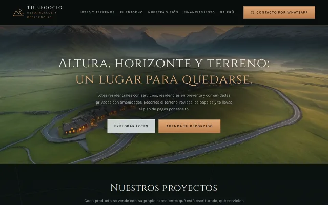 Vista previa de Opción B para Tu Negocio