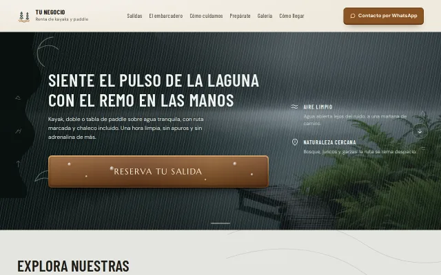 Vista previa de Opción A para Tu Negocio