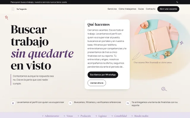 Vista previa de Opción B para Tu Negocio