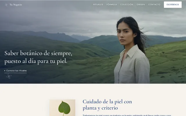 Vista previa de Opción A para Tu Negocio