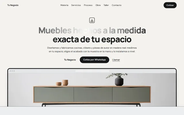 Vista previa de Opción A para Tu Negocio