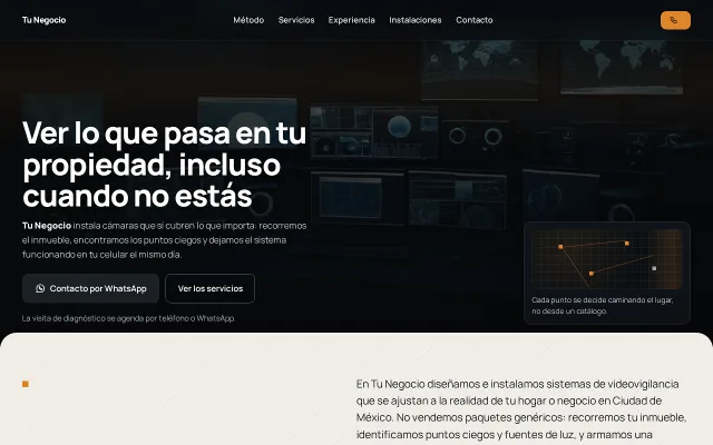 Vista previa de Opción A para Tu Negocio