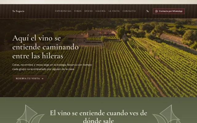 Vista previa de Opción A para Tu Negocio