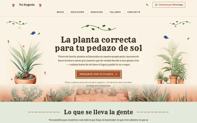 Vista previa de Opción B para Tu Negocio