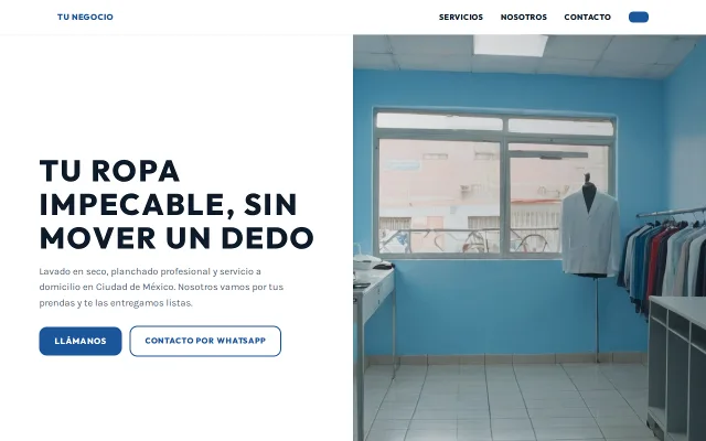 Vista previa de Opción B para Tu Negocio