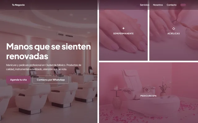 Vista previa de Opción A para Tu Negocio