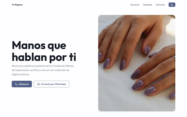 Vista previa de Opción B para Tu Negocio