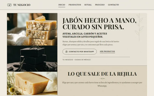 Vista previa de Opción A para Tu Negocio