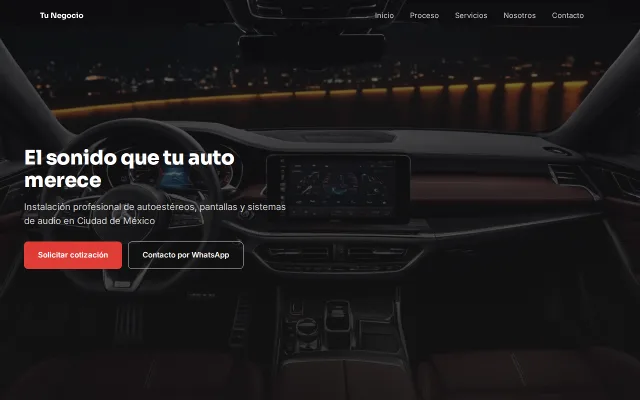 Vista previa de Opción B para Tu Negocio