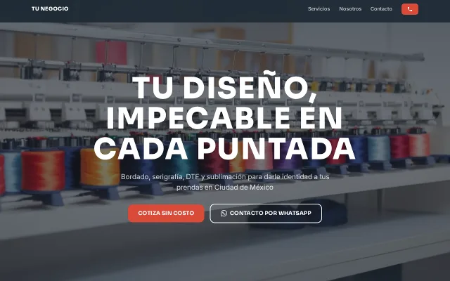 Vista previa de Opción B para Tu Negocio