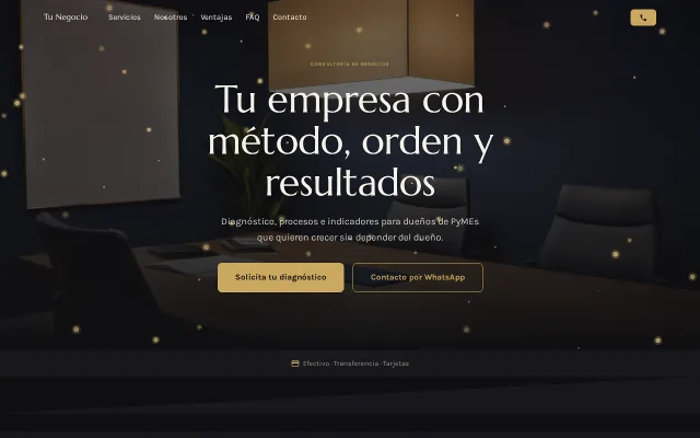 Vista previa de Opción A para Tu Negocio