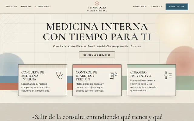 Vista previa de Opción A para Tu Negocio