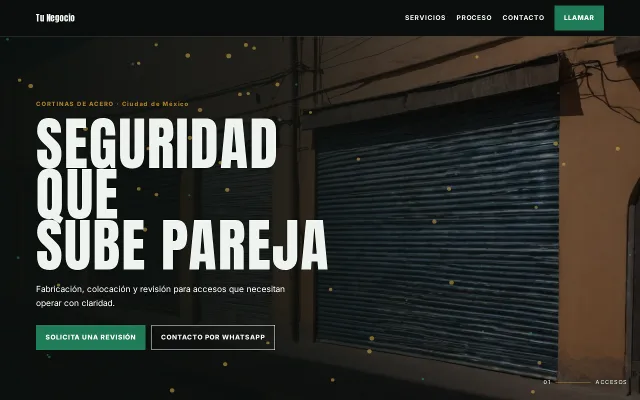 Vista previa de Opción B para Tu Negocio