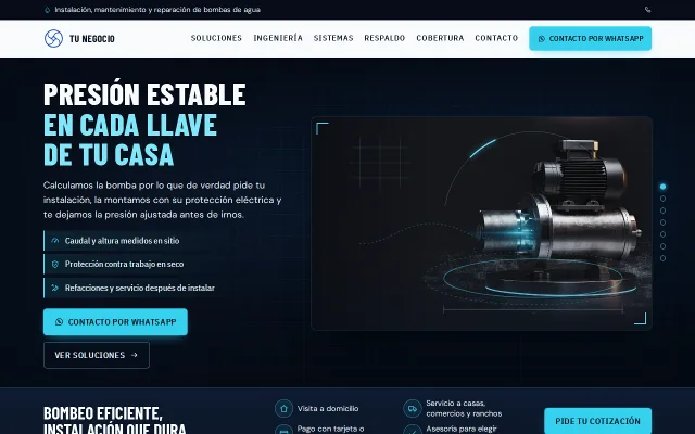 Vista previa de Opción A para Tu Negocio
