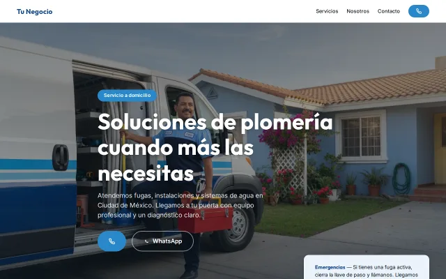 Vista previa de Opción A para Tu Negocio