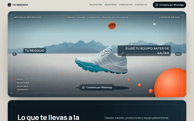 Vista previa de Opción A para Tu Negocio