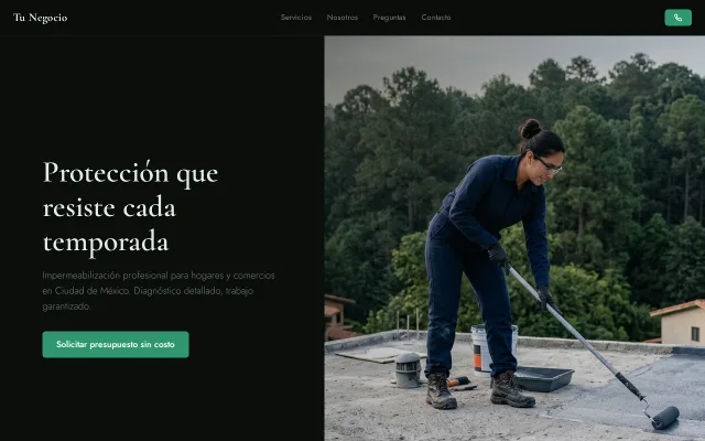 Vista previa de Opción B para Tu Negocio