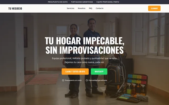 Vista previa de Opción A para Tu Negocio