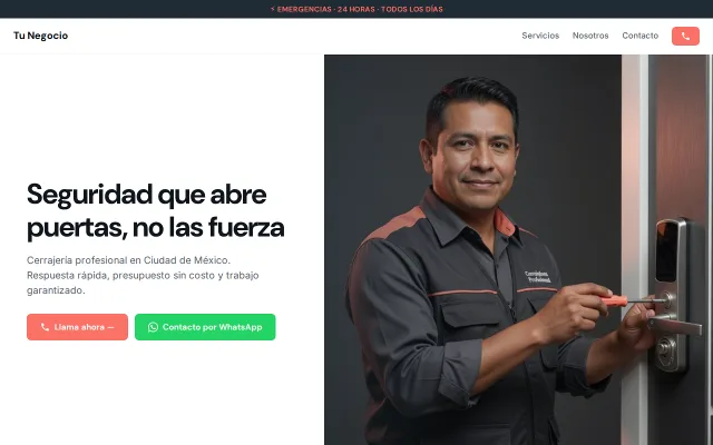 Vista previa de Opción A para Tu Negocio