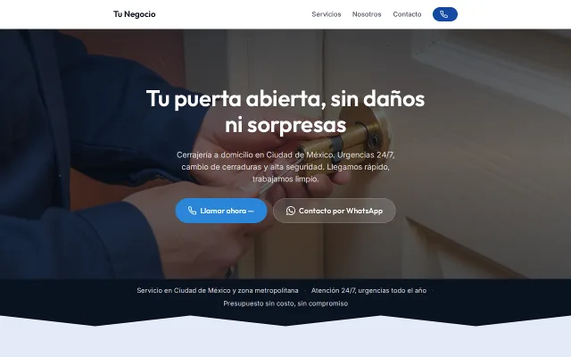 Vista previa de Opción B para Tu Negocio