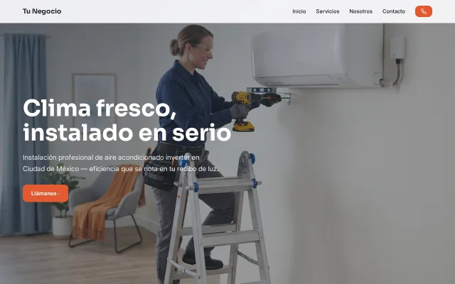 Vista previa de Opción B para Tu Negocio