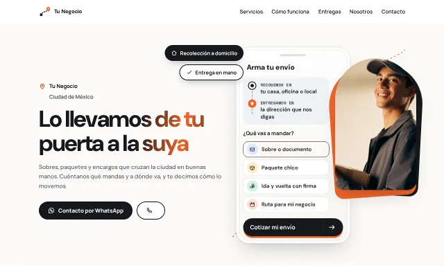 Vista previa de Opción B para Tu Negocio