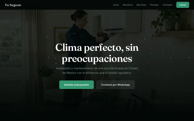 Vista previa de Opción A para Tu Negocio