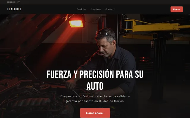 Vista previa de Opción B para Tu Negocio